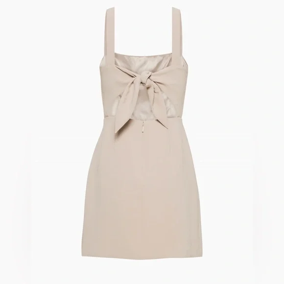 ARITZIA Aperature Tie-Back Dress NWT SIZE 0 Color Basalt Grey - Picture 6 of 8